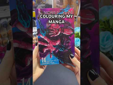 Colouring my JJK MANGA! Sukuna’s Domain ☠️ #shorts #jjk #jujutsukaisen #sukuna #color #art