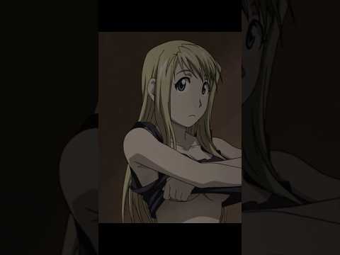 He was just sitting there watching her change #anime #fullmetalalchemist