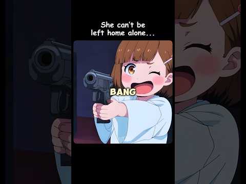 Killers adopted her… big mistake 😱😂 #anime #shorts