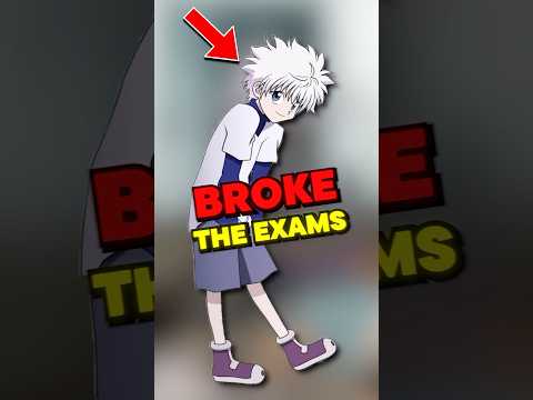 Killua BROKE the Hunter Exam 😯 #animeanxiety #hunterxhunter