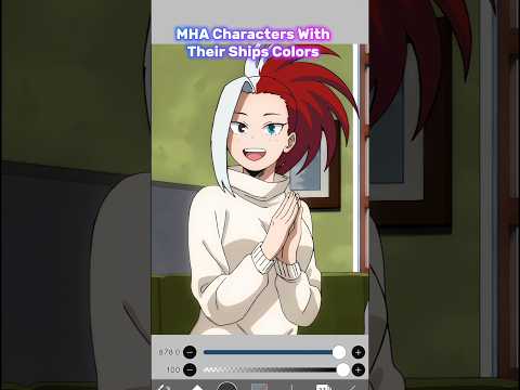 Mha Characters With Their Ships Colors 😍🥰 #anime #ibispaintx #myheroacademia