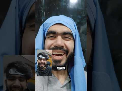 Naruto and Hinata Video Call 💀 #anime #naruto #boruto #tanjiro #gojo