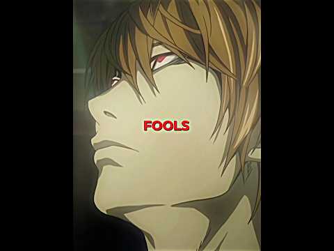 When LIGHT Realize He Is Just a Serial Killer 💀 / #deathnote #lightyagami #shinigami #anime #shorts